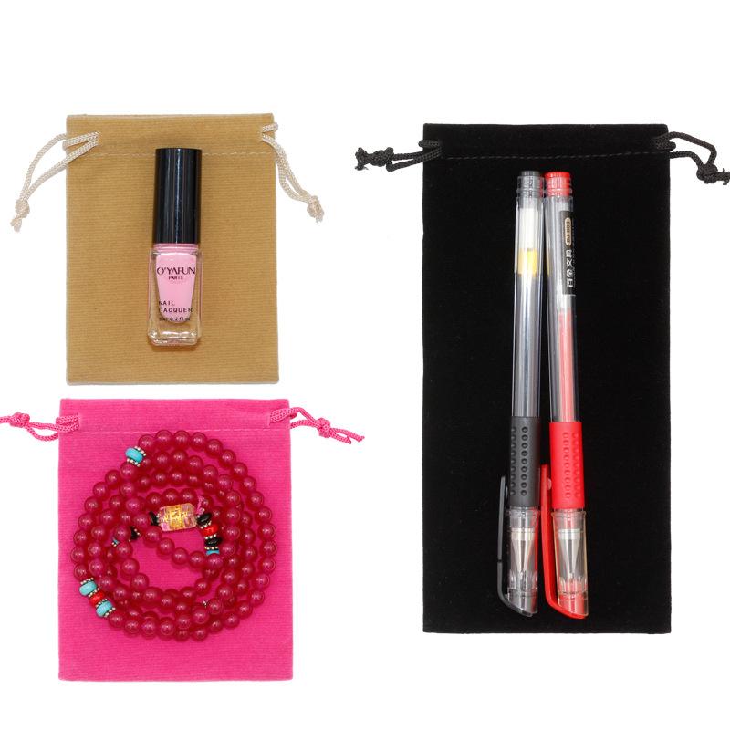 Suede Drawstring Bag for Necklace Ring Earrings Organizer