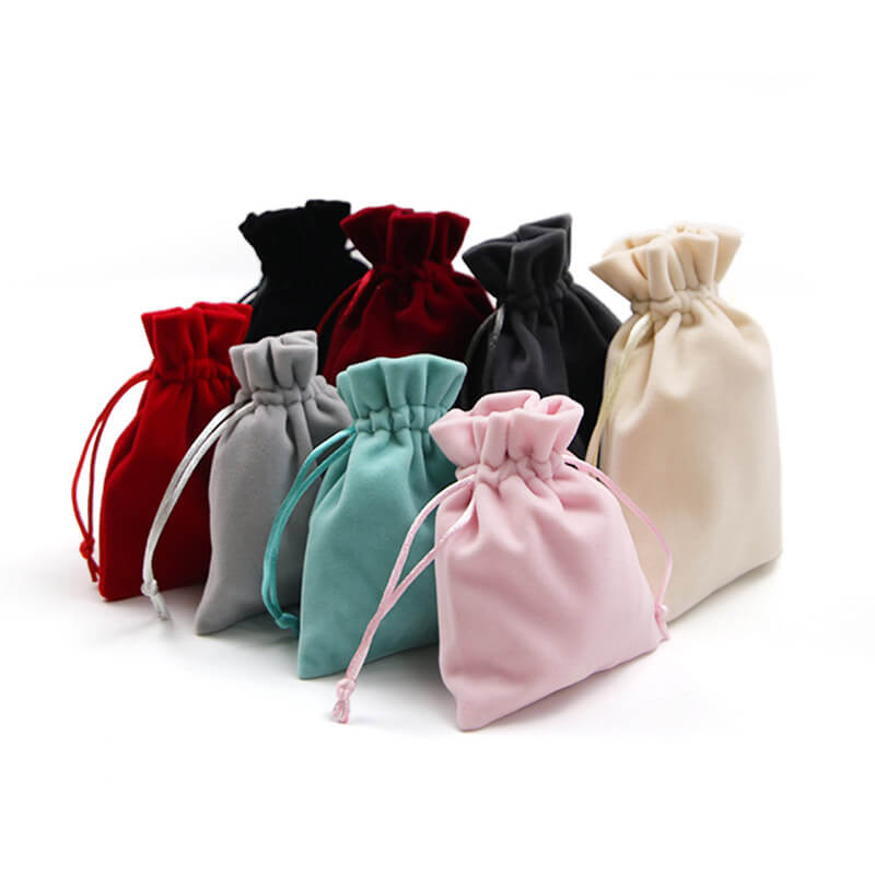 suede drawstring pouch
