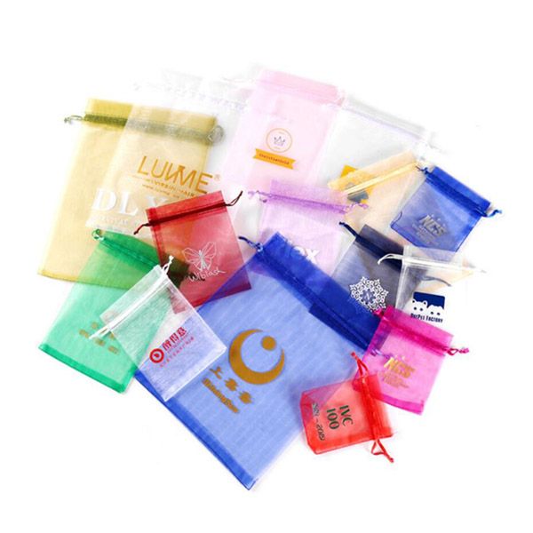 organza pouches with logo