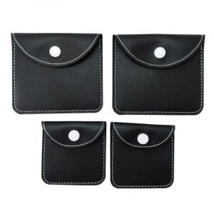 leather pouches with snap fastener