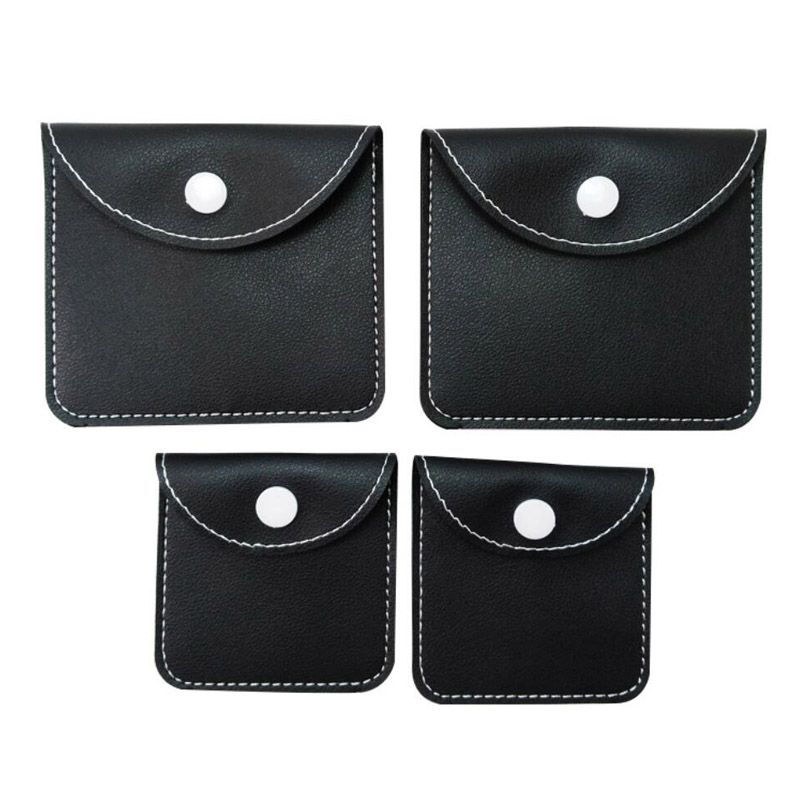 leather pouches with snap fastener