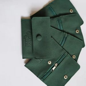 double layer velvet envelope pouch with zipper