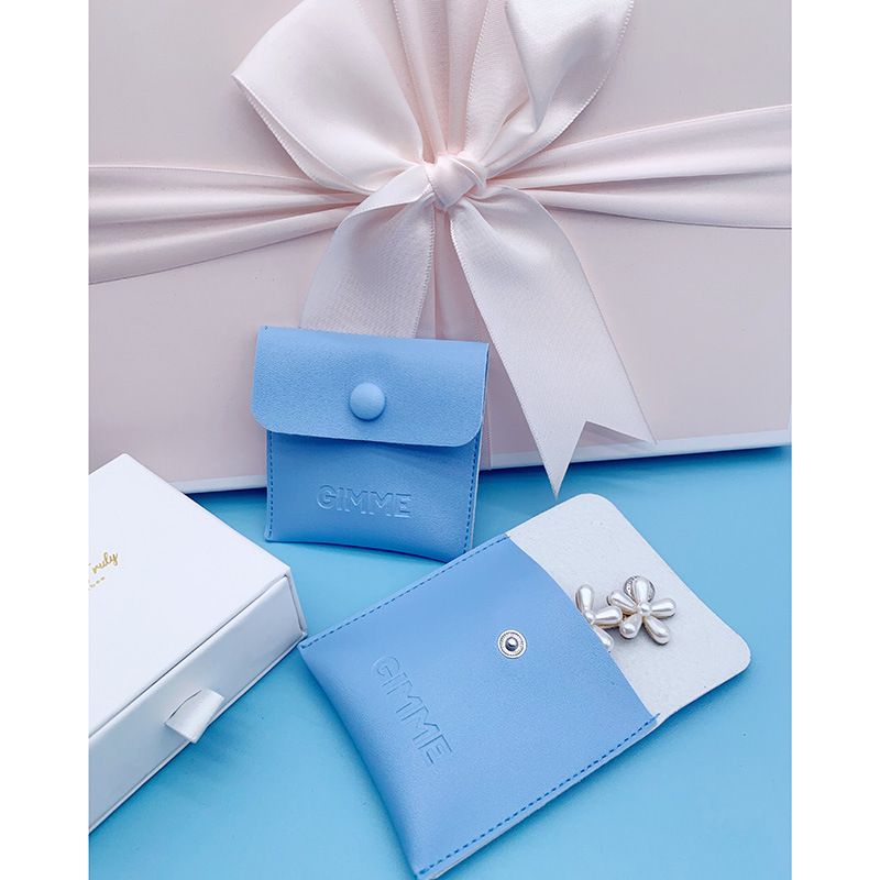 leather envelope jewelry pouch