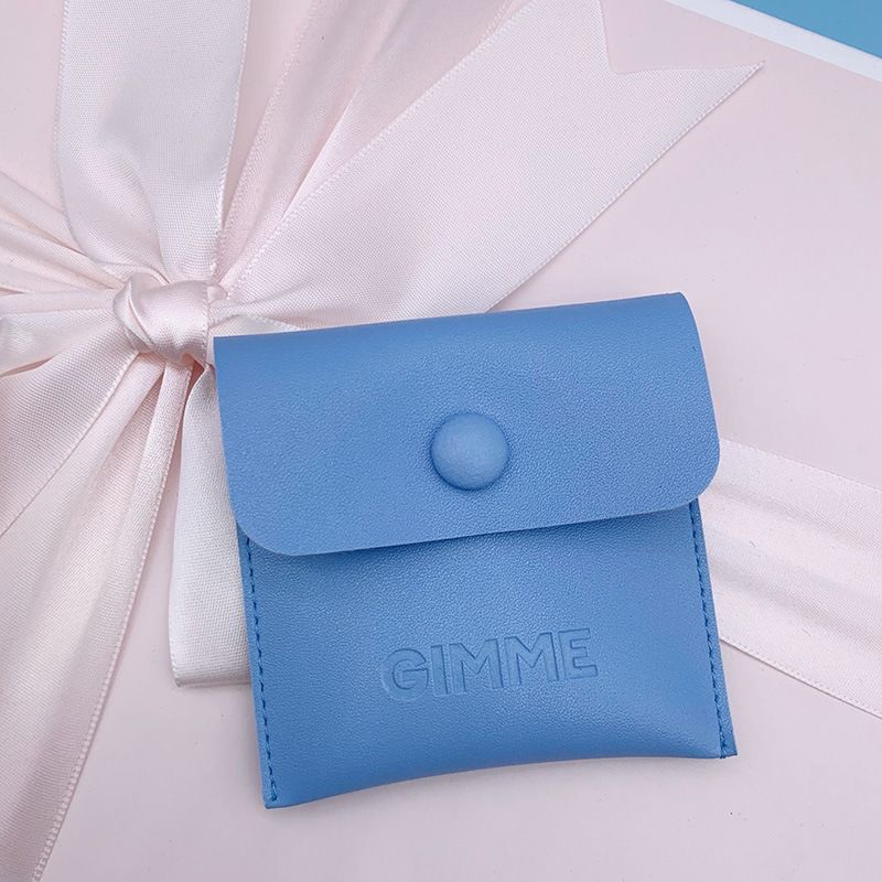 leather envelope pouch with snap