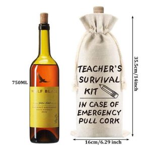 canvas bag for wine glass