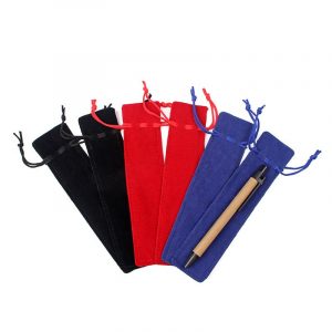 pen velvet drawstring bag