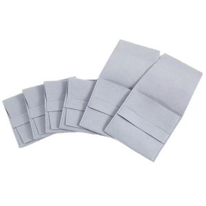 Microfiber suede pouch with band for fine luxury jewellery