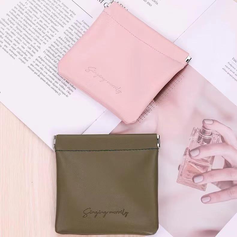 2024 Year Waterproof Leather Squeeze Coin Purse Small Cosmetic Bags Custom - Image 8