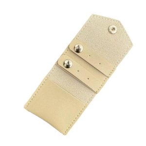 Microfiber Jewellery Bag with Snap Closure Mini Style Ring Brooch