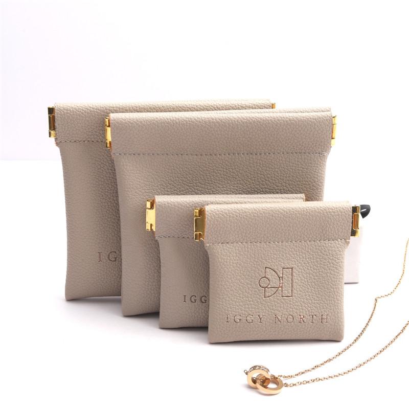 2024 Year Waterproof Leather Squeeze Coin Purse Small Cosmetic Bags Custom - Image 3