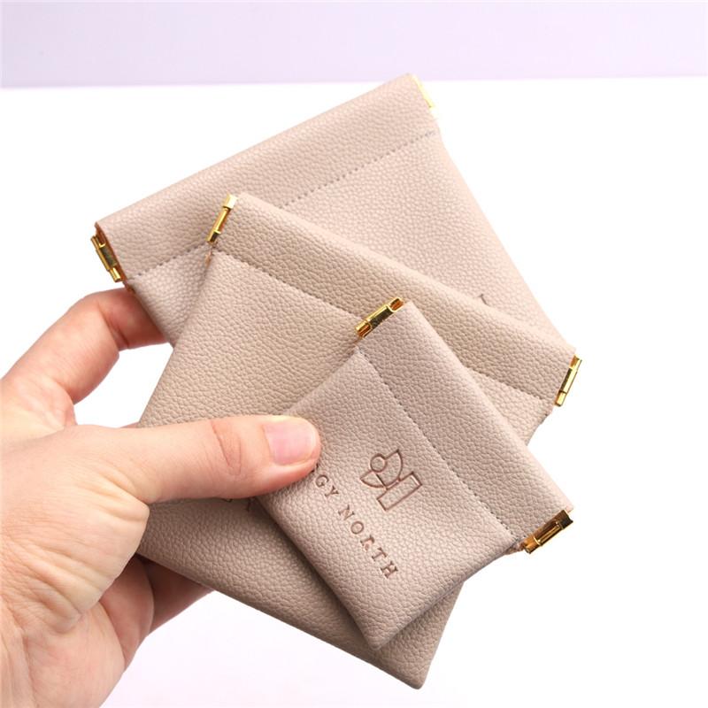 2024 Year Waterproof Leather Squeeze Coin Purse Small Cosmetic Bags Custom - Image 2
