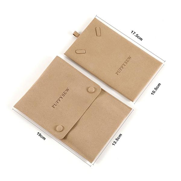 Microfiber Chain Packaging Necklace Pendant Portable Storage Bag - Image 3