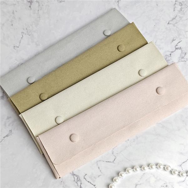 Velvet & Suede Microfiber Jewelry Roll – Minimalist, Lightweight